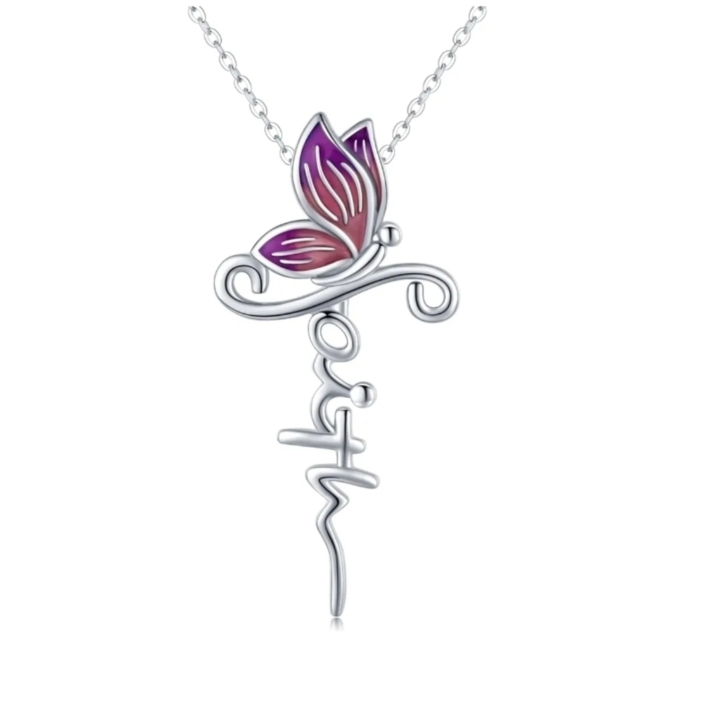💕 $6 Bundled Elegant Silver Butterfly Necklace